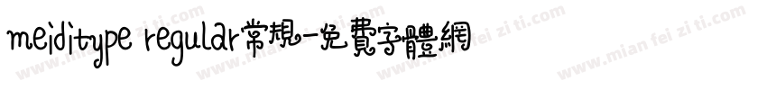 meiditype regular常规字体转换